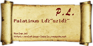 Palatinus László névjegykártya