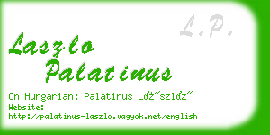 laszlo palatinus business card